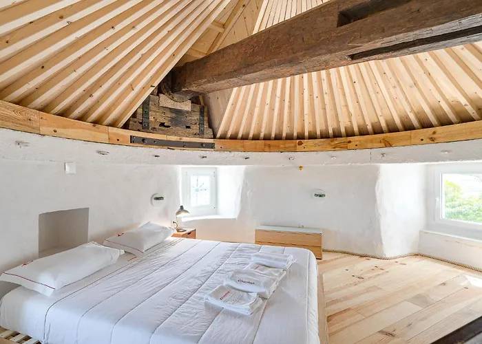 New! Windmill In The Midst Of Nature *